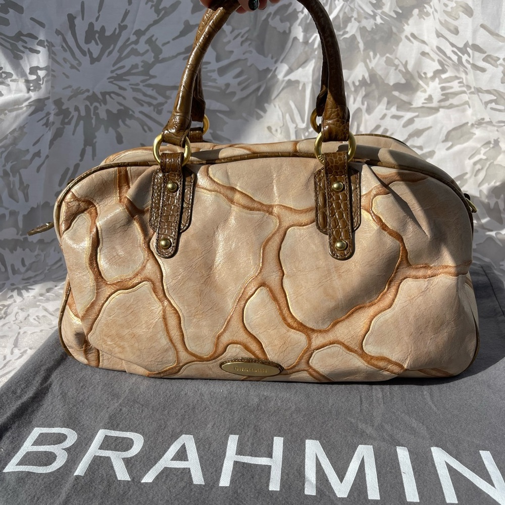 Brahmin Animal Print Leather Purse